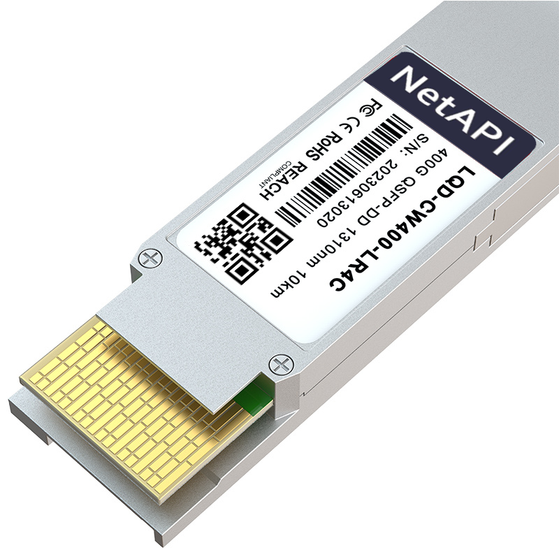 NetAPI 400G QSFP-DD transceiver in AI/ML spine deployment