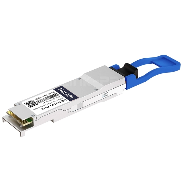 NetAPI 40G QSFP+ transceiver, angled detail